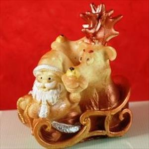 Stampo Slitta con Renne e Babbo Natale