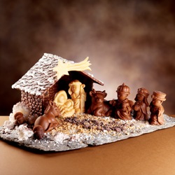 Presepe di cioccolato