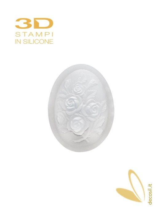 Stampo Ovetto Rose, stampi uova Pasqua, stampo uovo di Pasqua
