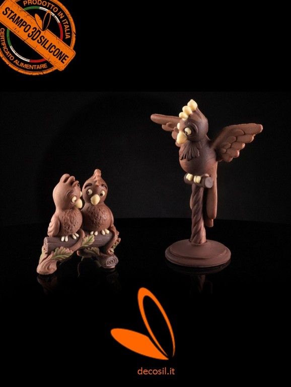 Stampo In Silicone Per Torte A Forma Di Pappagallo 3D - Alimentare, Antiaderente, Per Cioccolato, Saponi, Ghiaccio - 2