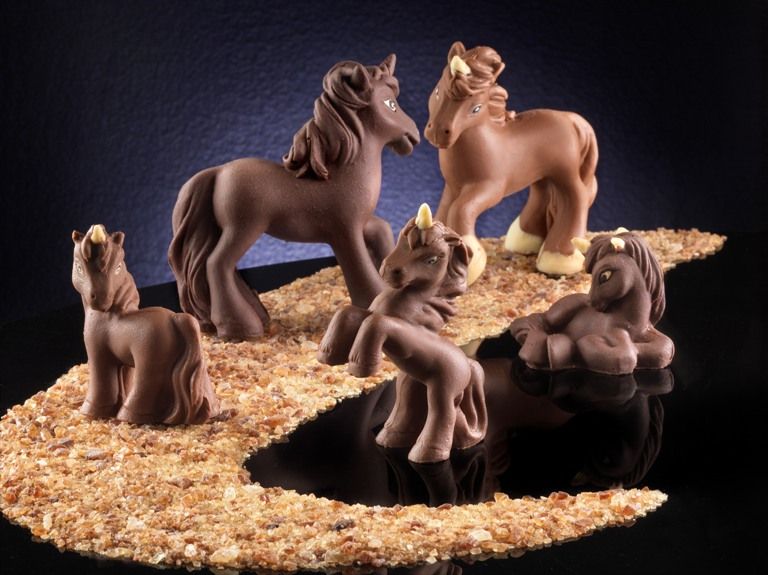 stampi in silicone unicorni di cioccolato 3D