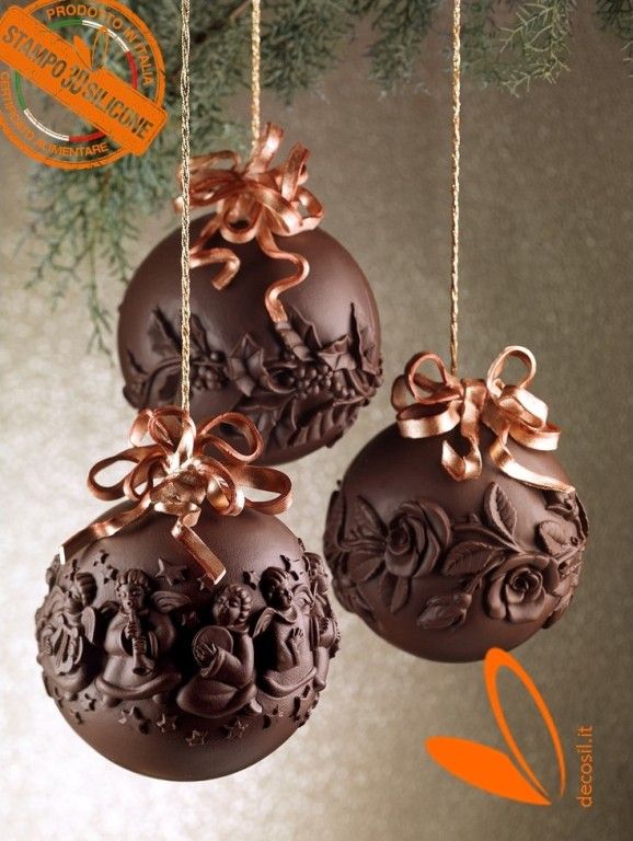 stampi per pini di Natale di cioccolato 3D