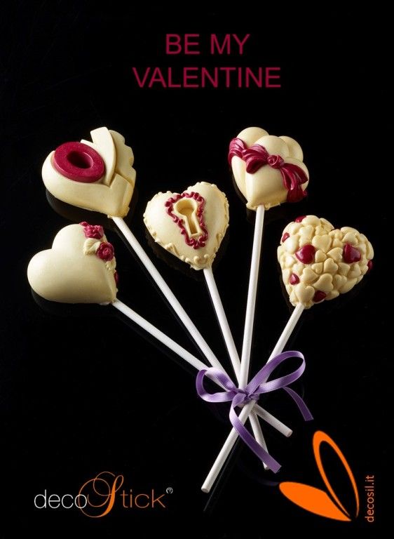 Stampo lollipop Cuori d'Amore