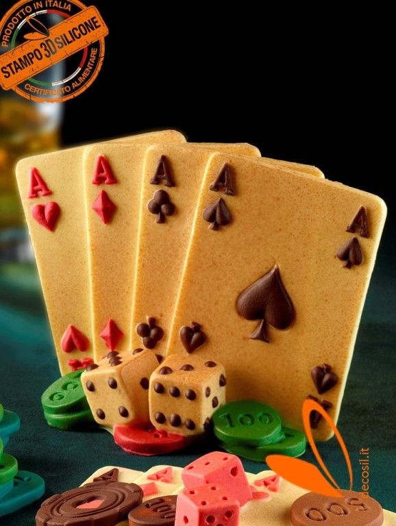 Stampo Poker d'Assi 3D