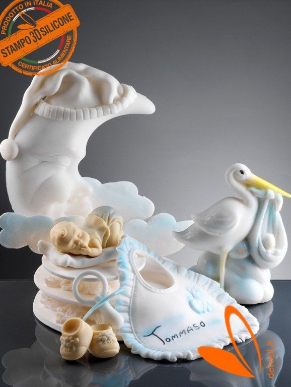 stampi per decorazione torte di battesimo