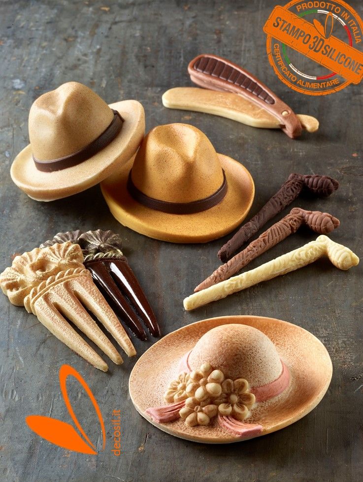 stampi accessori moda di cioccolato