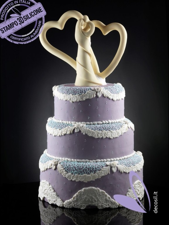 stampi in silicone per cornici in pasta di zucchero