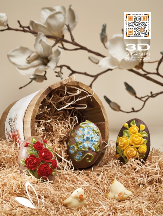 stampo pasqua - stampo uova - stampo vaso uovo - stampo silicone - La Bottega delle Idee