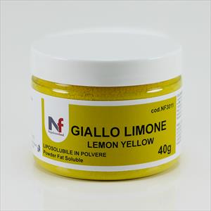 Colore liposolubile in polvere GIALLO LIMONE 40g.