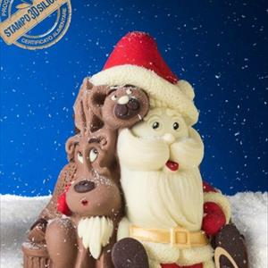 Stampo Campana Babbo Natale Orsetto e Renna