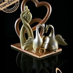 Stampo Sposi Stilizzati Cuore