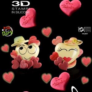 Stampo Cuori San Valentino - multiplo 24 soggetti