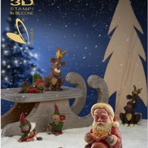 Stampo Babbo Natale su Sedia a Dondolo