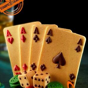 Stampo Poker d'Assi 3D