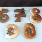 Stampi per numeri e lettere di cioccolato